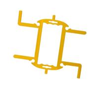 Stgfyxgs Porta Tubo da Giardino, Avvolgitubo, Scaffale Portaoggetti per Prato E Uso Domestico, Organizer per Cavi per Recinzioni, per Piante, per Bagni, Giallo