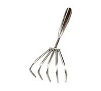 Stgfyxgs Rastrello a Uncino per Scavare Conchiglie, Attrezzo Portatile per Vongole, Rastrello per Foglie Portatile, Accessori per La Pesca, 5 Denti 9 Cm