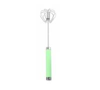 Stgfyxgs Sbattitore a Pressione Frusta Manuale Frullino Frusta Molla Accessorio Cucina Acciaio Inossidabile Rotazione Semiautomatica Miscelazione Rapida, Green, S