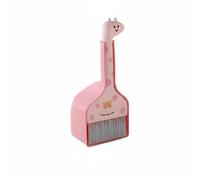 Stgfyxgs Scopa per Bambini Set Mini Scopa Paletta Gioco di Ruolo con Setole Morbide in PP Riponimento Ordinato Salvaspazio Adatta per Abitudini di Pulizia Asilo Casa Attività Genitore Figlio , Rosa