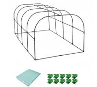 Stgfyxgs Serra Portatile Copertura Serra Serra Tenda Antigelo Protezione Vegetali in Cornice in Acciaio E Giunti in PP Pioggia E Schermati Umidità Controllata , 200-100-80cm