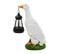 Stgfyxgs Statuetta da Giardino E Lanterna Solare, Una Splendida Decorazione per E Terrazze, 16x12x25 Cm