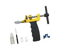 Stgfyxgs Tagliapiastrelle in Vetro 2 in 1, Macchina per Il Taglio Manuale Delle Piastrelle, Veloce E Multifunzionale, Adatta per Spessori Da 3 a 15 Mm, Oro con Bottiglia di Olio