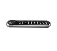 STGLLGTS Numero di Telefono per Parcheggio Temporaneo per Hyundai Tucson NX/TL/LM/JM 4/3/2/1.Gen 2011-2025, Accessori per Auto in Metallo può Essere Nascosto,Silver