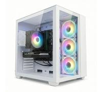 STGSivir PC Gaming Fisso, Core i7, RTX 3060 12G, 16G RAM, 512G SSD | Computer Gaming per Streaming, Editing Video, Compiti, fino a 3.9 GHz, WiFi 6, BT 5.0, 4K,HDMI,Win11 Pro, Case ARGB,Bianco