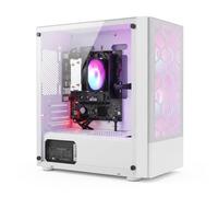 STGSivir PC Gaming Fisso, Ryzen 5 3400G, Vega 11,16G DDR4,512G SSD | Computer Gaming per Streaming, Editing Video, Compiti, fino a 4.2 GHz, WiFi 6, BT 5.0, HDMI, Win11 Pro, Case ARGB