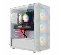 STGSivir PC Gaming Fisso, Ryzen 5 5500, RTX 3050 6G, 16G DDR4, 512G SSD | Computer Gaming per Streaming, Editing Video,Compiti, fino a 4.2 GHz, WiFi 6, BT 5.0,4K,HDMI,Win11 Pro,Case ARGB,Bianco
