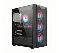STGSivir PC Gaming Fisso, Ryzen 5 5500, RTX 3060 12G, 16G DDR4, 512G SSD | Computer Gaming per Streaming, Editing Video, Compiti, fino a 4.2 GHz, WiFi 6, BT 5.0, 4K,HDMI,DP, Win11 Pro, Case ARGB,Nero