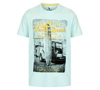Sth. Shore T-shirt da uomo in jersey di cotone con motivo vintage Surf To The Waves, Omphalodes Blu, S