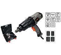 STHOR - Avvitatore elettrico professionale a percussione in valigetta da 1000 Watt / 800 NM, con 4 bussole, avvitatore elettrico a percussione, 3/4 800 Nm, 1100 W, 24/30/32/36 mm