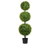 STI Albero artificiale di arredo con tre sfere di Bosso 130cm con vaso Alberello