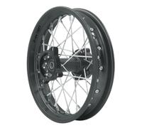 STI Cerchio Posteriore Acciaio e Alluminio 12" Canale 1,85" cuscinetto Ø15mm Colore Nero