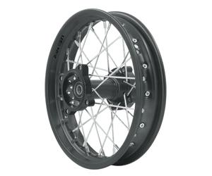 STI Cerchio Posteriore Acciaio e Alluminio 12" Canale 1,85" cuscinetto Ø15mm Colore Nero