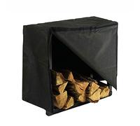 STI Copri Portalegna Nylon PVC Telo Copertura Legna 40x40x60 Deluxe tg. M Nero