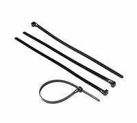 STI Fascette Nylon Riutilizzabili 100pz 500mm x 7.5mm Nere Cablaggio Stringicavo Fermacavo Giardino garage officina casa auto ufficio