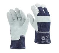 STI Guanti Crosta Bovino e Cotone Antinfortunistica lavoro meccanica 10 XL 1 Paio