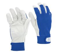 STI Guanti da lavoro in Pelle di Vitello e Cotone antinfortunistica meccanica giardino 10 XL 1 Paio