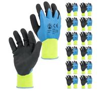 STI Guanti Impermeabili con palmo spalmato in lattice antiscivolo 10 XL (Pacco da 12pz)