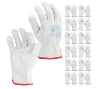 STI Guanto Fiore Vitello Bianco Orlato Ottima Resistenza 7 S (Pacco da 12pz)