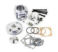STI Kit Cilindro 50cc Testa CNC Scomposta per Minimoto Racing Completo ARGENTO spinotto 12mm