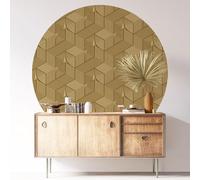 STI-ROND-519 - Adesivi rotondi e cerchioni, con motivo intrecciato, diametro 30 cm