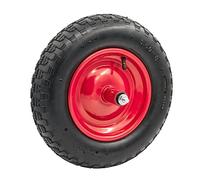 STI Ruota 3.5-8 Ø 360mm Gomma Pneumatica per Carriola compreso asse 210mm x 12mm