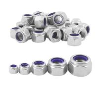 STI SET 100pz Dado Autobloccante acciaio inox A2 20xM5 20xM6 20xM8 20xM10 20xM12
