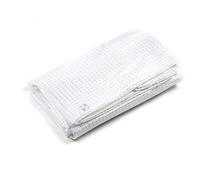 STI Telo Bianco Trasparente occhiellato retinato Antivento antistrappo Anti UV Misura 3x3.5 mt