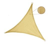 STI Vela Parasole Telo Ombreggiante Tenda Triangolare 5x5x5 mt Beige Sabbia