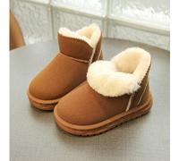 Stiamo acquistando un paio di stivali piatti alla moda e semplici, adatti per l'autunno e l'inverno, soffici e caldi, adatti per bambini di età compresa tra 3 e 15 anni per giocare e andare in vacanza