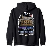 Stiamo tornando a casa sulla Luna 2028 Felpa con Cappuccio