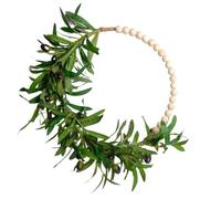 Stibzeup Ghirlanda Primaverile Corona Artificiale Ghirlanda Decorativo Decorativo Arredamento Primaverile vivido per Il Matrimonio della Parete della Porta Anteriore, Oliva, Anteriore, ghirlanti per