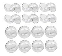 Stibzeup Palline Ornamenti Trasparenti a Palline riempibili a Valle della Decorazione di plastica per Il Matrimonio per Feste di Natale 25pcs 7 cm di Ornamento Trasparente, riempimento di plastica, p