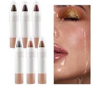 Sticchi per ombretti, per ombretti crema,Stick crema per ombretti - 6 colori Shimmer e glitter cosmetici contorno per il trucco da sposa, ogni giorno a notte fuori