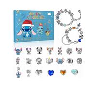 Stich Advent Calendar with 2 Bracelets And 22pcs Unique Cartoon Charm Beads
