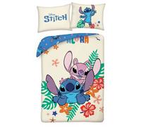 STICH ANGEL Letto SET COPRIPIUMINO 140x200cm COTONE Fiori ORIGINALE Disney Lilo