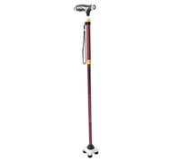 Stick a piedi pieghevole con bastoncino a piedi leggero a LED a piedi da camminare stampelle ergonomicamente regolabili, altezza regolabile 86-96 cm stampelle decorate Aqiong