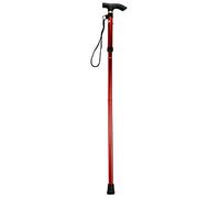 Stick a piedi pieghevole portatile a piedi leggero stampella, lega di alluminio, altezza regolabile 83-93 cm, per escursioni, trekking, campeggio, viaggiare, arrampicarsi sugli aiuti