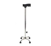 Stick a quattro zampe a quattro zampe stampella medica anziana con bastone da passeggio leggero leggero in lega regolabile in alluminio a guida