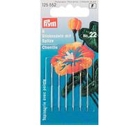 Prym Ferri Da Ricamo In Ciniglia N 22 Con Punta 6 Pezzi, 40 mm Lunghezza x 0,90 mm Spessore, Argento