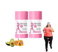 Stick anti-sfregamento impermeabile e anti-sudore - Balsamo unisex non grasso per prevenire gli sfregamenti su cosce, gambe e braccia, protezione anti-sfregamento naturale per lo sport (2 pezzi)