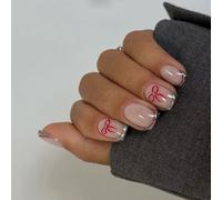 Stick Artificiale Acrilico Lucido Pressa Mandorle Unghie Per Donne 24pcs 12 -sedie Design False Unghia False