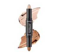 Stick Contorno e Highlight Cremeo a Doppia Punta - Stick Contouring Impermeabile per Scolpire Zigomi e Viso, Ideale per Principianti (02)