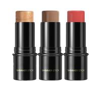Stick Contouring 3 in 1: Bronzo, Correttore e Blush - Kit da 3 Pezzi Multiuso per Tutti i Tipi di Pelle, Leggero e a Lunga Tenuta (C)