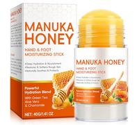 Stick Crema per Talloni e Gomiti al Miele di Manuka, Trattamento Idratante ed Esfoliante per Talloni Secchi e Screpolati e Pelle Ruvida, Ammorbidente per Calli, Levigante per la Pelle, 40g