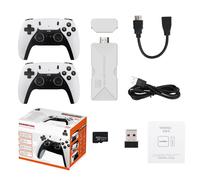 Stick da gioco retrò 4K con oltre 75.000 giochi, controller wireless plug and play per tutti i televisori