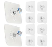 Stick da parete: ganci resistenti, supporti autoadesivi, foto, asciugamani, decorazioni, spazio di lavoro adatto | Area di cottura per interni Set di dieci robusti portasciugamani per cucina, ufficio,