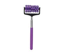 Stick del Massaggio Posteriore Telescopico per Uomini e Donne - Massaggiatore a Rulli Lunghi Regolabili con Manico Ergonomico per il Sollievo Dal Dolore Muscolare e l'uso Versatile in Viola (PURPLE)