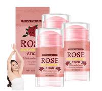 Stick Deodorante Naturale Per Il Corpo - Profumo Di Rosa, Stick Antiodore Per Il Corpo, Controllo Degli Odori Portatile, Fragranza Naturale, Per Ascelle, Mani, Piedi E Altro Ancora (3pcs)