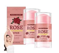 Stick Deodorante Naturale Per Il Corpo - Profumo Di Rosa, Stick Antiodore Per Il Corpo, Controllo Degli Odori Portatile, Fragranza Naturale, Per Ascelle, Mani, Piedi E Altro Ancora (2pcs)